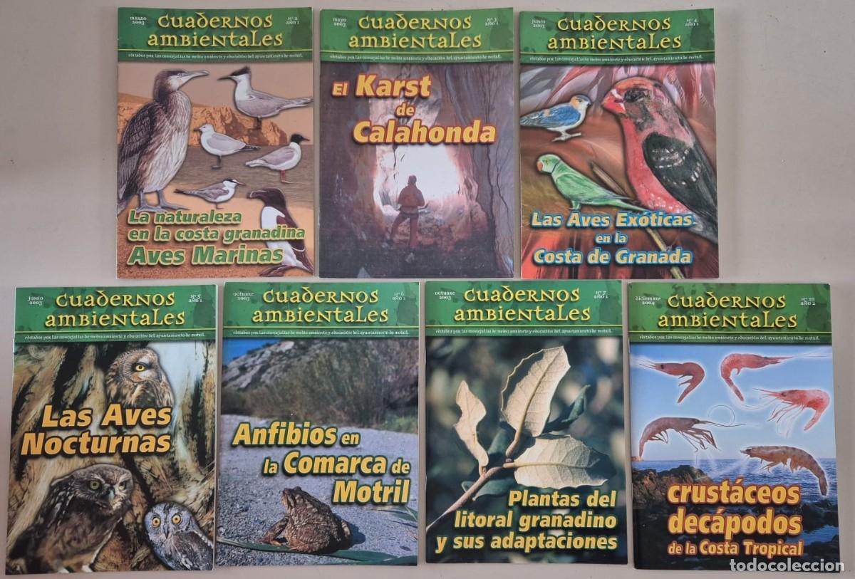 Libros de segunda mano: Cuadernos ambientales del Ayuntamiento de Motril, colecci&oacute;n de 7 ejemplares