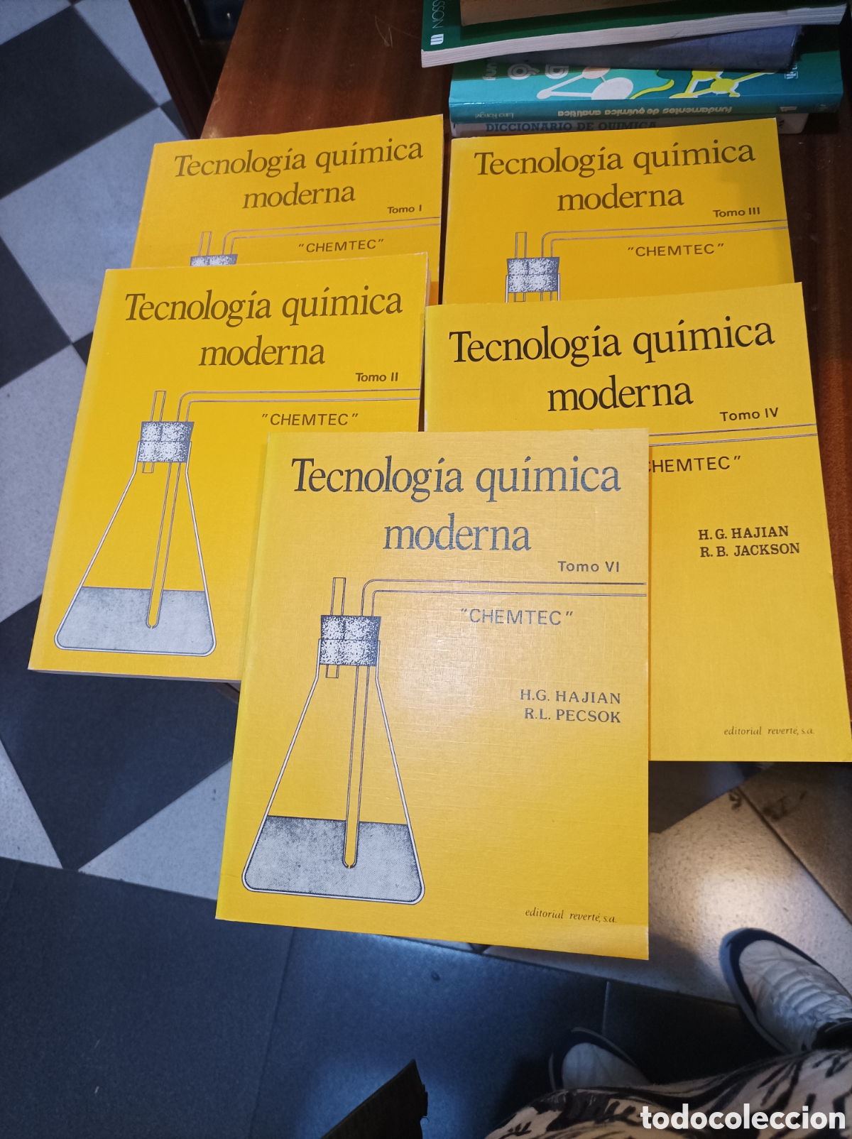 Libros de segunda mano de Ciencias: TECNOLOG&Iacute;A QU&Iacute;MICA MODERNA.TOMOS:I,II,III,IV,VI.CHEMTEC.H.G.HAJIAN/R.L.PECSOK .