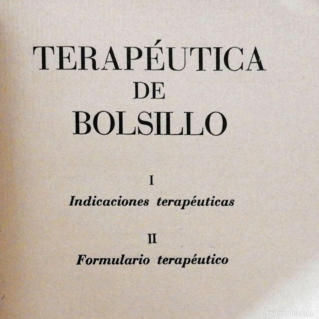 Libri di seconda mano: Terap&eacute;utica de bolsillo - Vallejo N&aacute;jera, Sarr&oacute;... Lab. Robert. Ed. Miguel Servet 1941. Libro m&eacute;dico