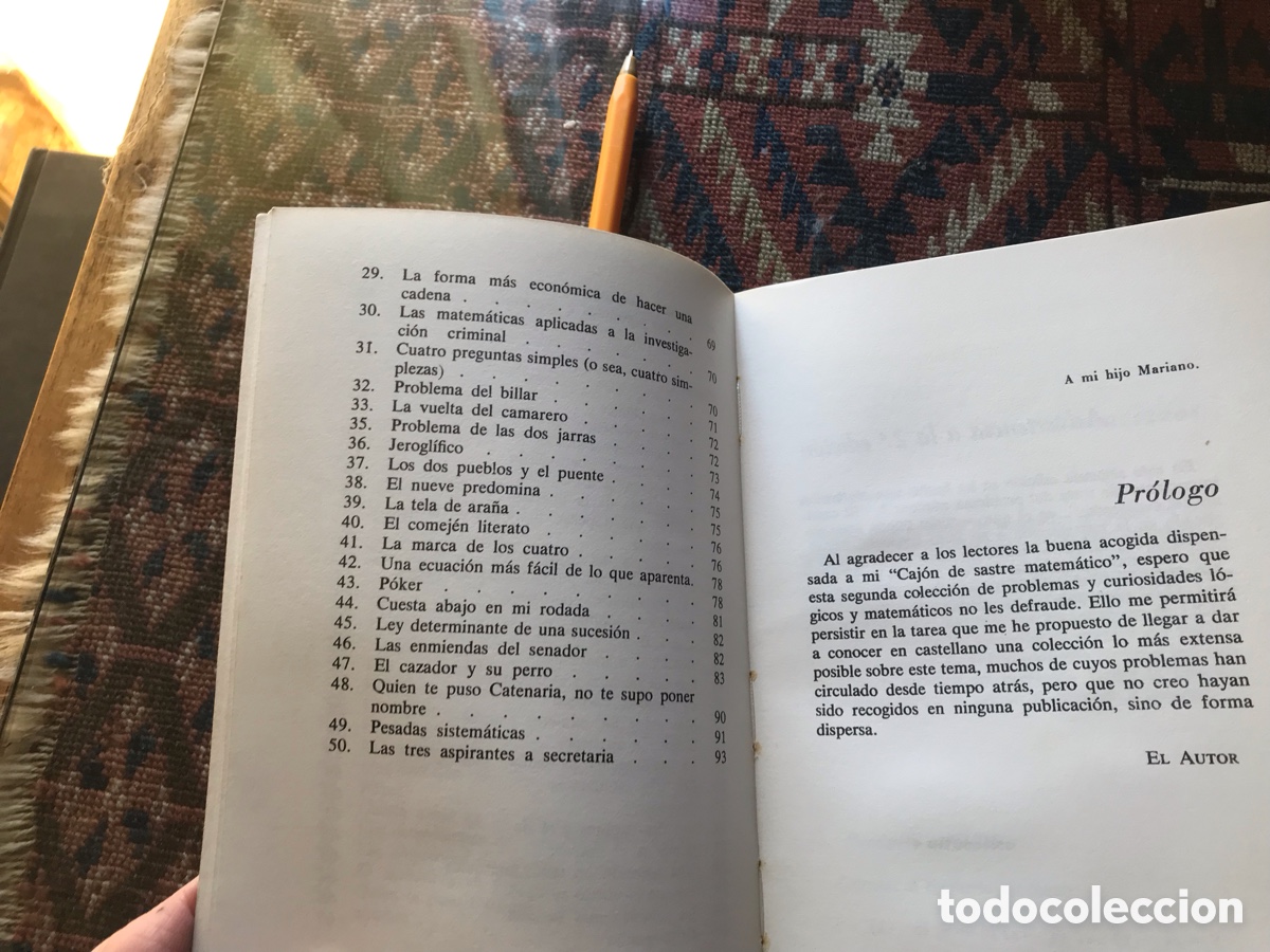 Libros de segunda mano de ciencias: Divertimientos l&oacute;gicos y matem&aacute;ticos. Mariano Mataix. Marcombo - Foto 5