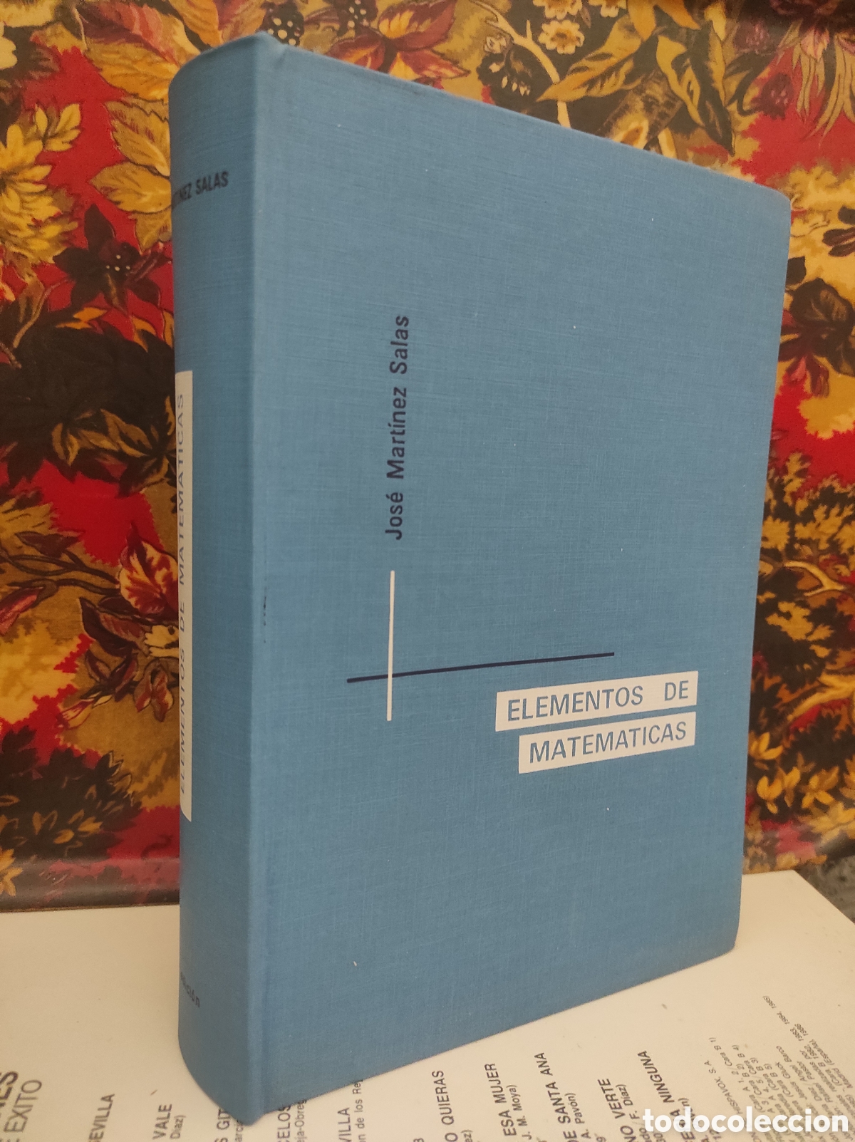 Libros de segunda mano de Ciencias: JOS&Eacute; MARTINEZ SALAS. Elementos de matem&aacute;ticas