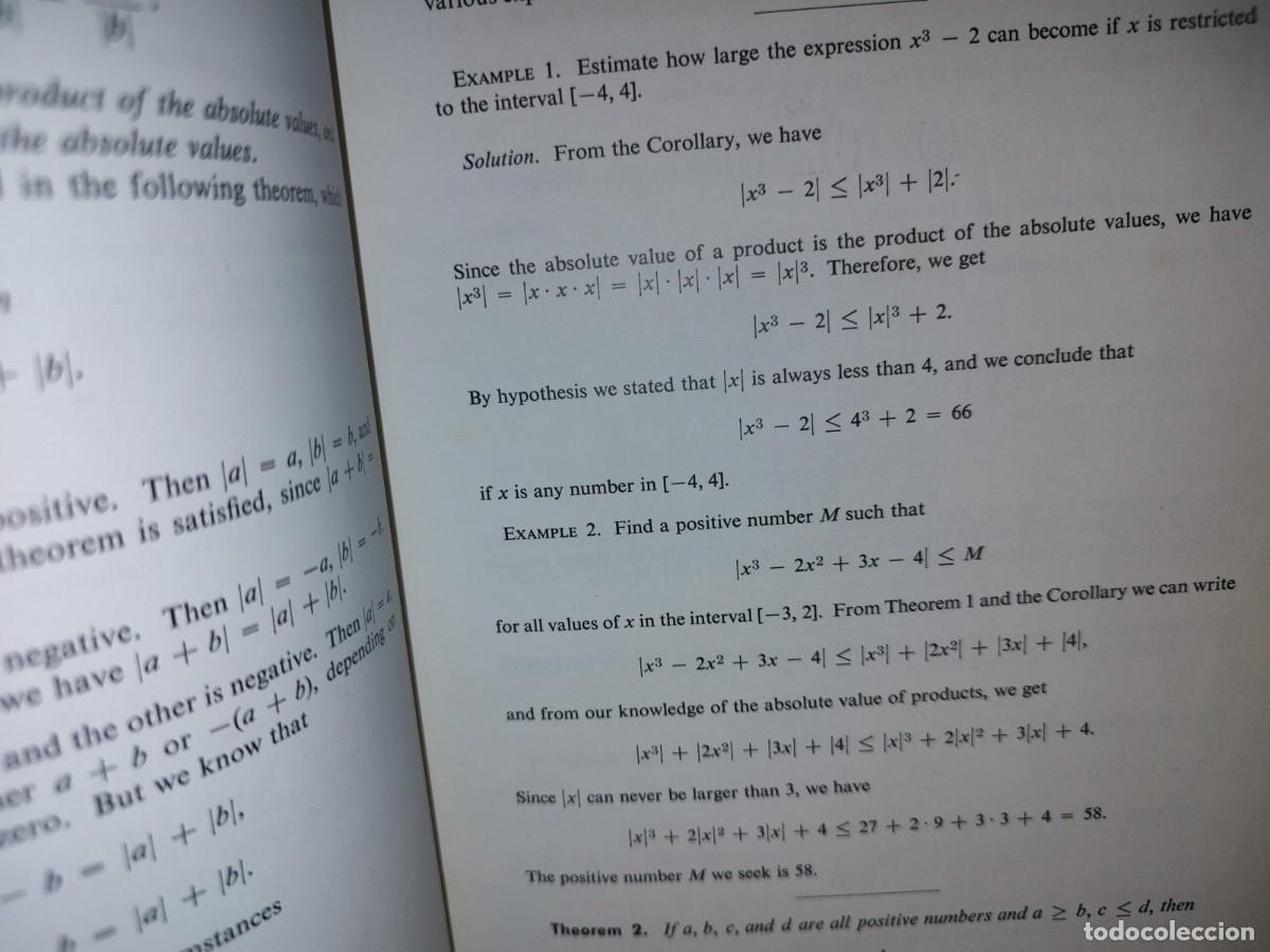 Libros de segunda mano de ciencias: 216- Calculus With Analytics Geometry. A First Course - Murray H. Protter, Charles B. Morrey - 1963 - Foto 13