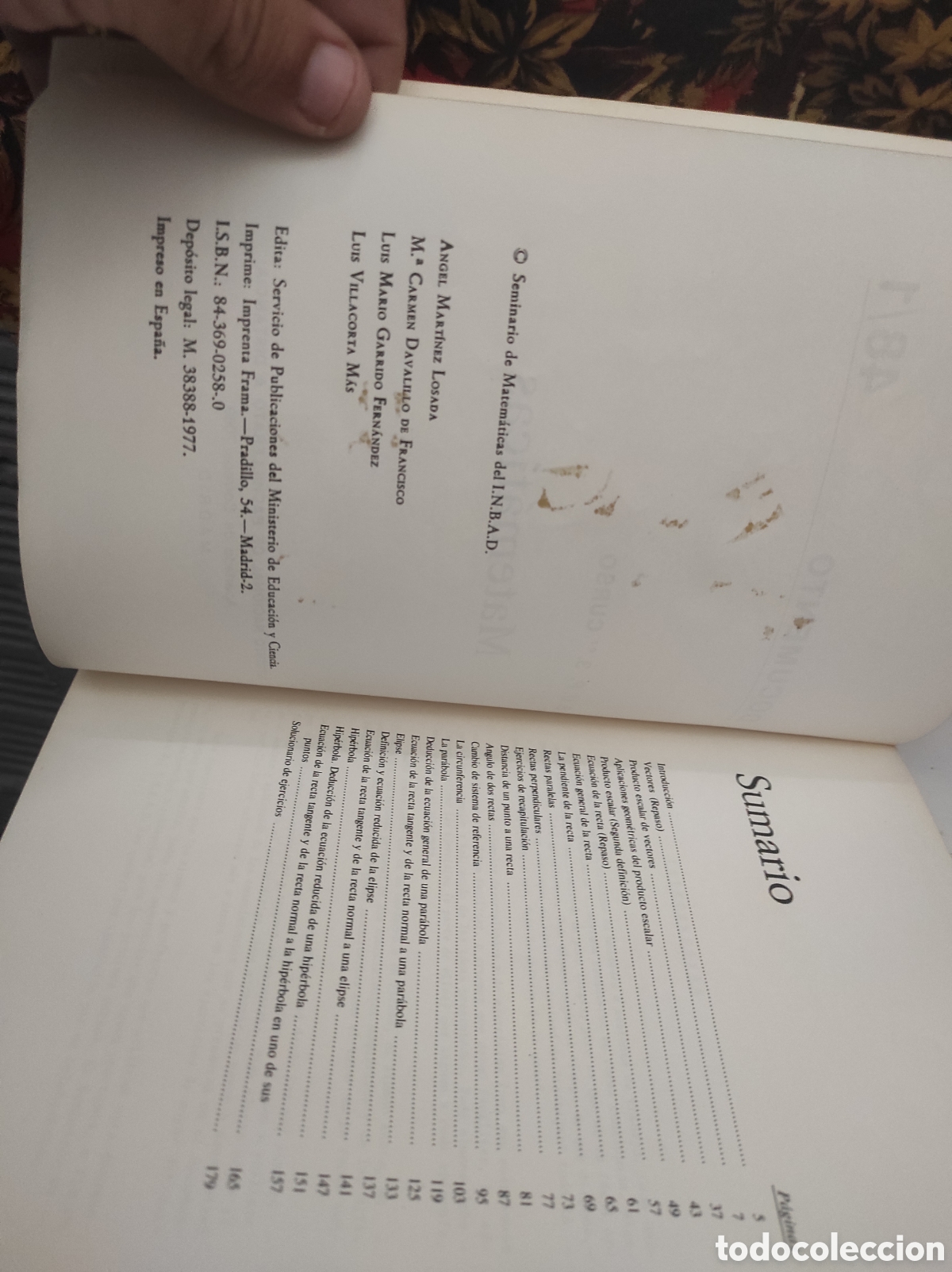 Libros de segunda mano de ciencias: MATEM&Aacute;TICAS 1&ordm;BUP. DOCUMENTO 48/1 (PEDIDO MINIMO 10&euro;) - Foto 3