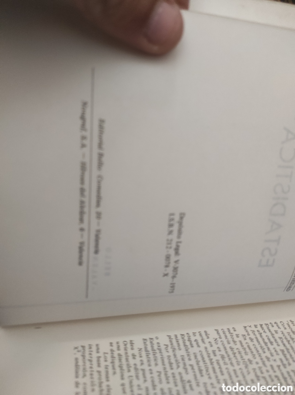 Libros de segunda mano de ciencias: Estad&iacute;stica. Ediciones Bello (PEDIDO MINIMO 10&euro;) - Foto 3