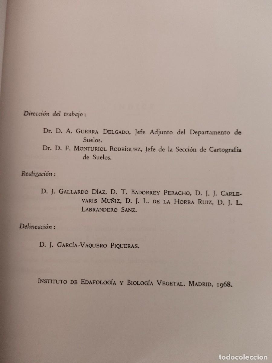 Libros de segunda mano: Explicaci&oacute;n del Mapa Provincial de Suelos. Diputaci&oacute;n de Badajoz. 1968. - Foto 2