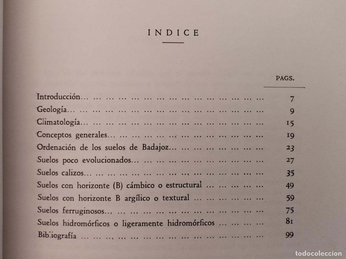 Libros de segunda mano: Explicaci&oacute;n del Mapa Provincial de Suelos. Diputaci&oacute;n de Badajoz. 1968. - Foto 4