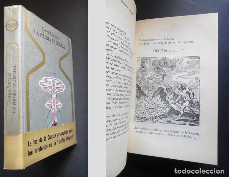 Libros de segunda mano de Ciencias: La piedra filosofal, de Georges Ranque. Las claves secretas de la alquimia, 1&ordf; edici&oacute;n, 1974