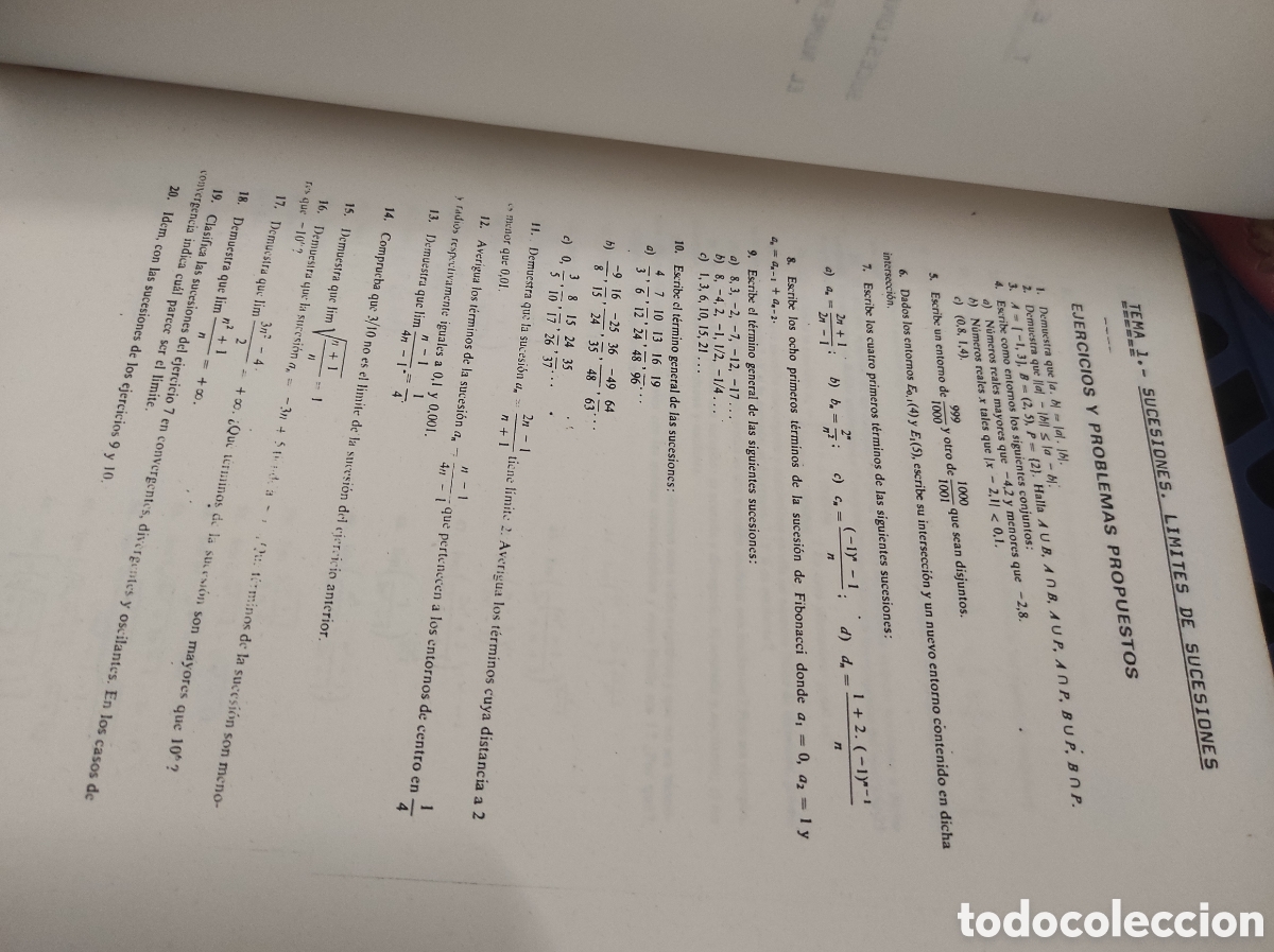 Libros de segunda mano de ciencias: C&aacute;lculo Sucesiones L&iacute;mite Matem&aacute;ticas (PEDIDO MINIMO 10&euro;) - Foto 4