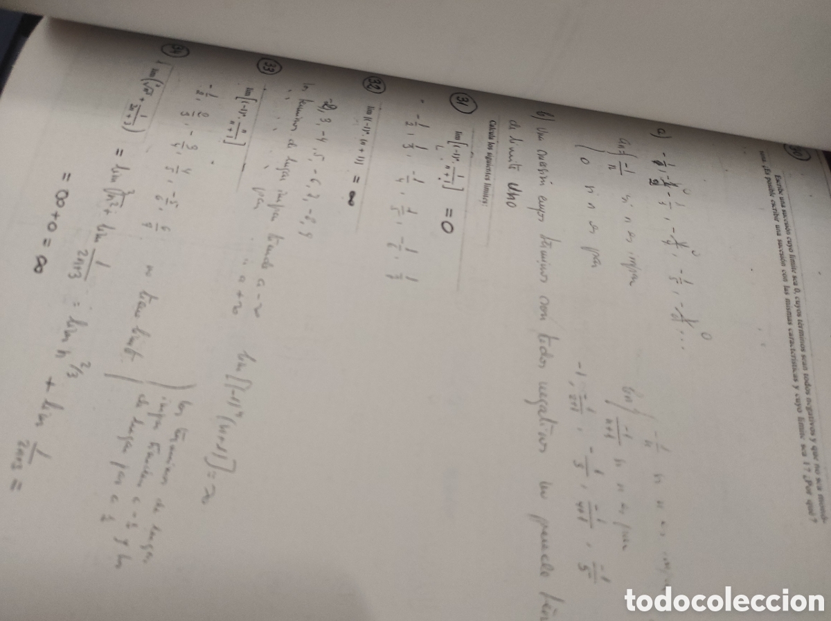 Libros de segunda mano de ciencias: C&aacute;lculo Sucesiones L&iacute;mite Matem&aacute;ticas (PEDIDO MINIMO 10&euro;) - Foto 7