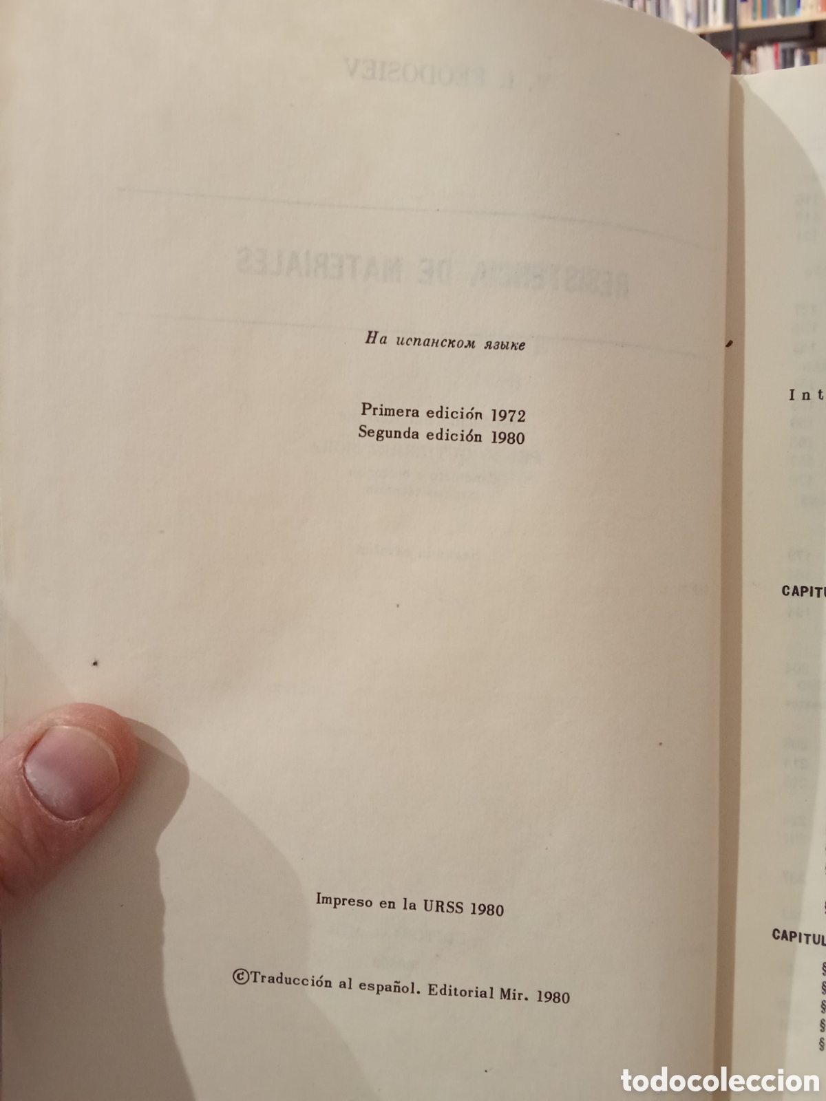 Libros de segunda mano de ciencias: Resistencia de materiales - V. I. Feodosiev - Editorial Mir - Foto 3
