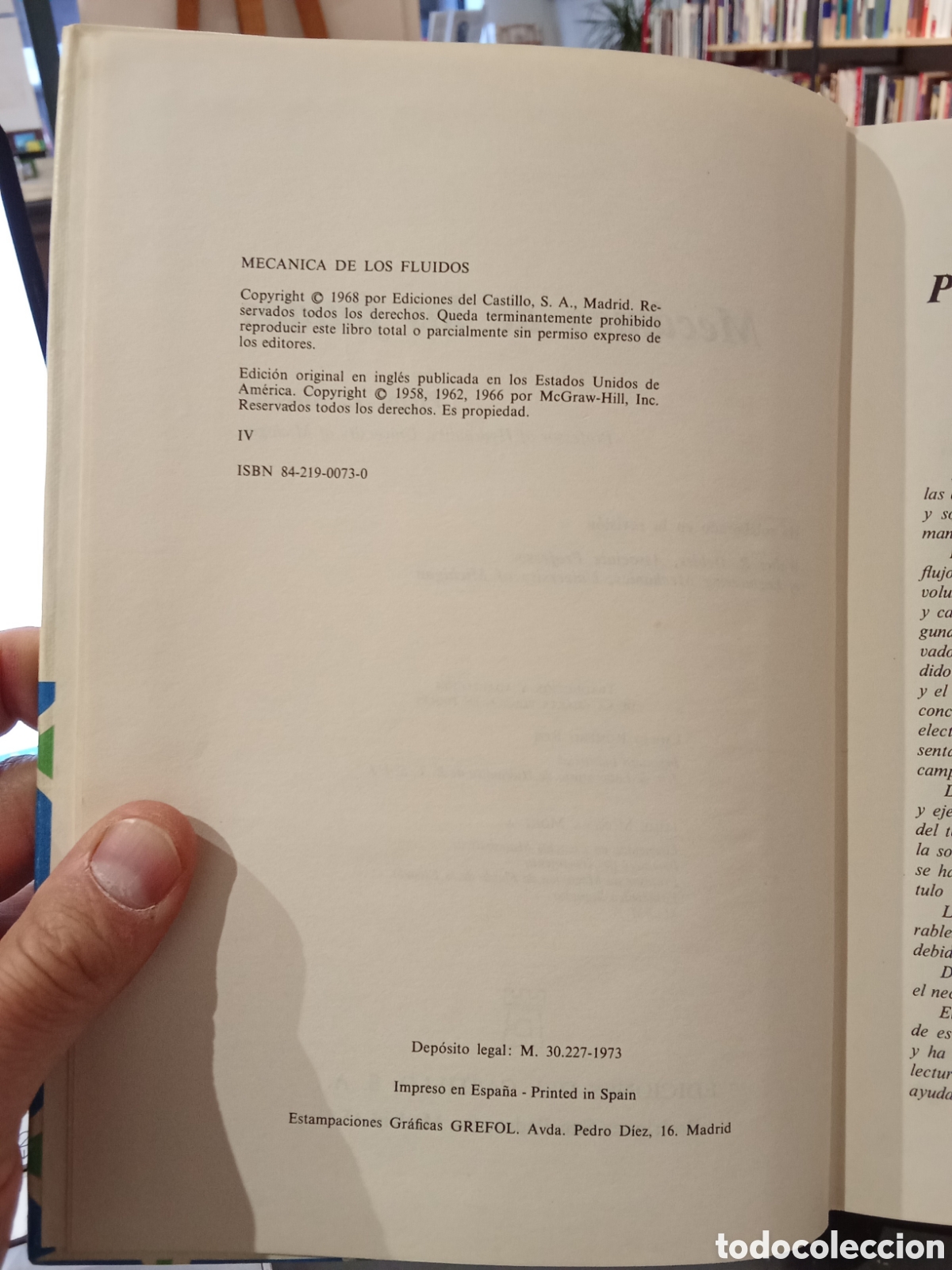 Libros de segunda mano de ciencias: Mec&aacute;nica de fluidos - Streeter - Ediciones del Castillo - Foto 2