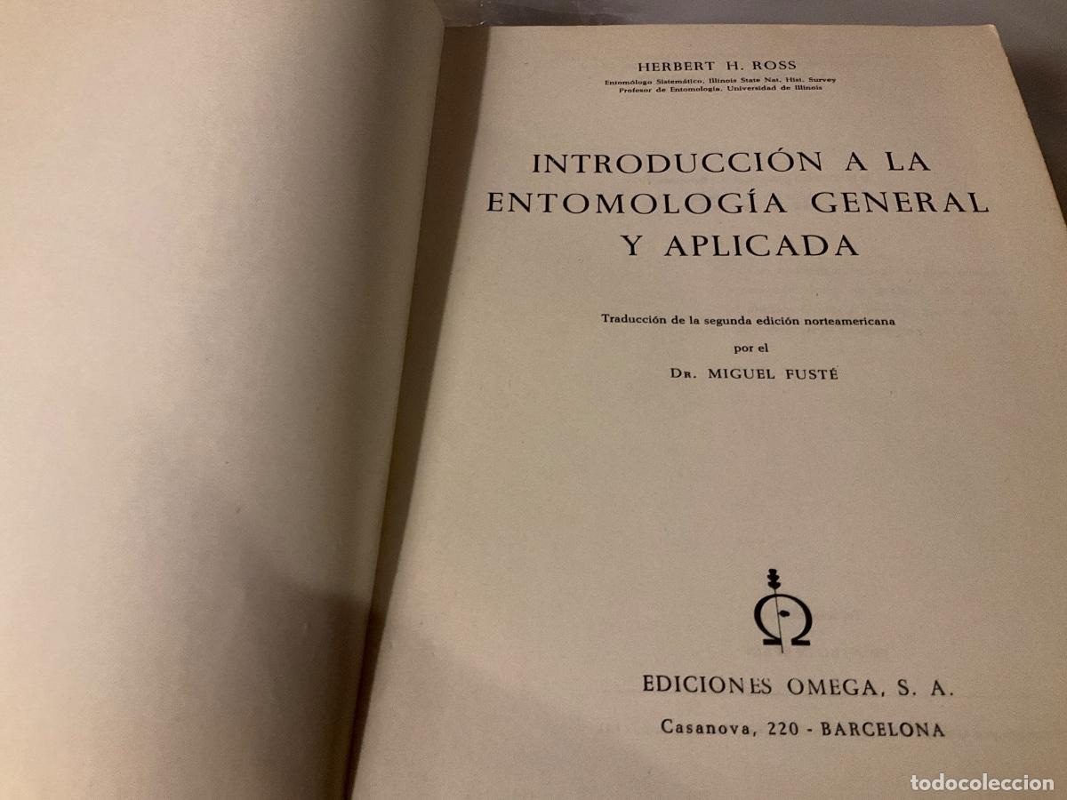Libros de segunda mano: INTRODUCCI&Oacute;N A LA ENTOMOLOG&Iacute;A GENERAL Y APLICADA - ROSS, HERBERT H. - Foto 3