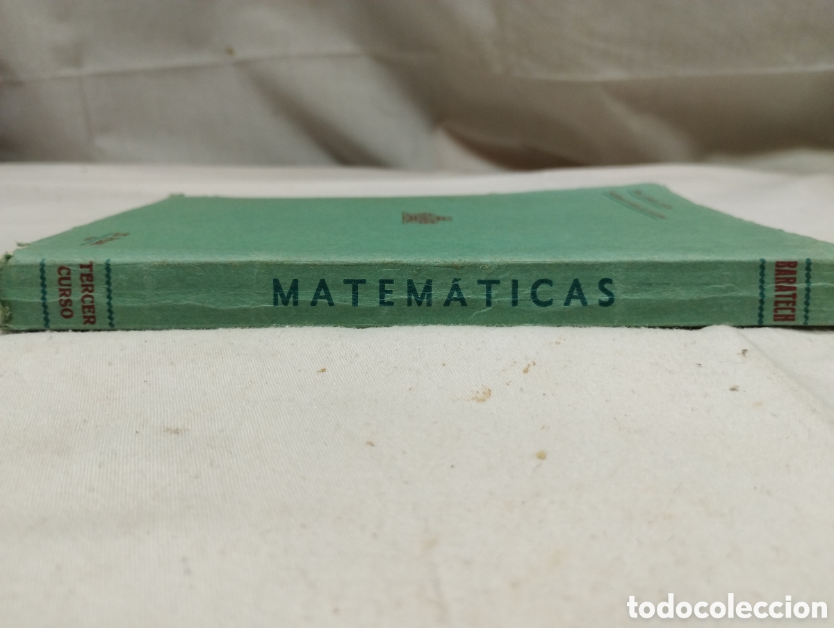 Libros de segunda mano de ciencias: Matem&aacute;ticas. Tercer curso. Baratetech, 1949 - Foto 3