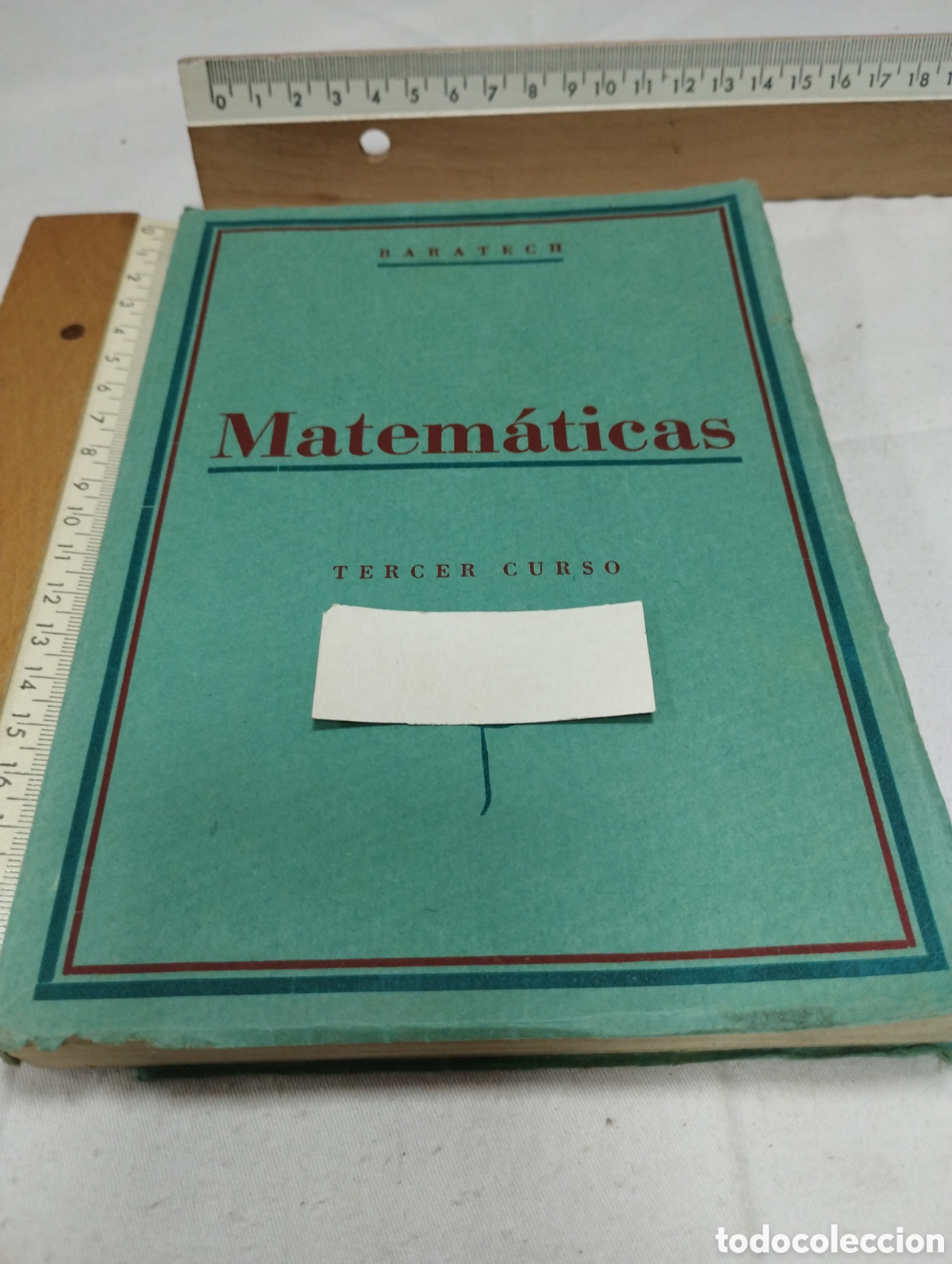 Libros de segunda mano de ciencias: Matem&aacute;ticas. Tercer curso. Baratetech, 1949 - Foto 1