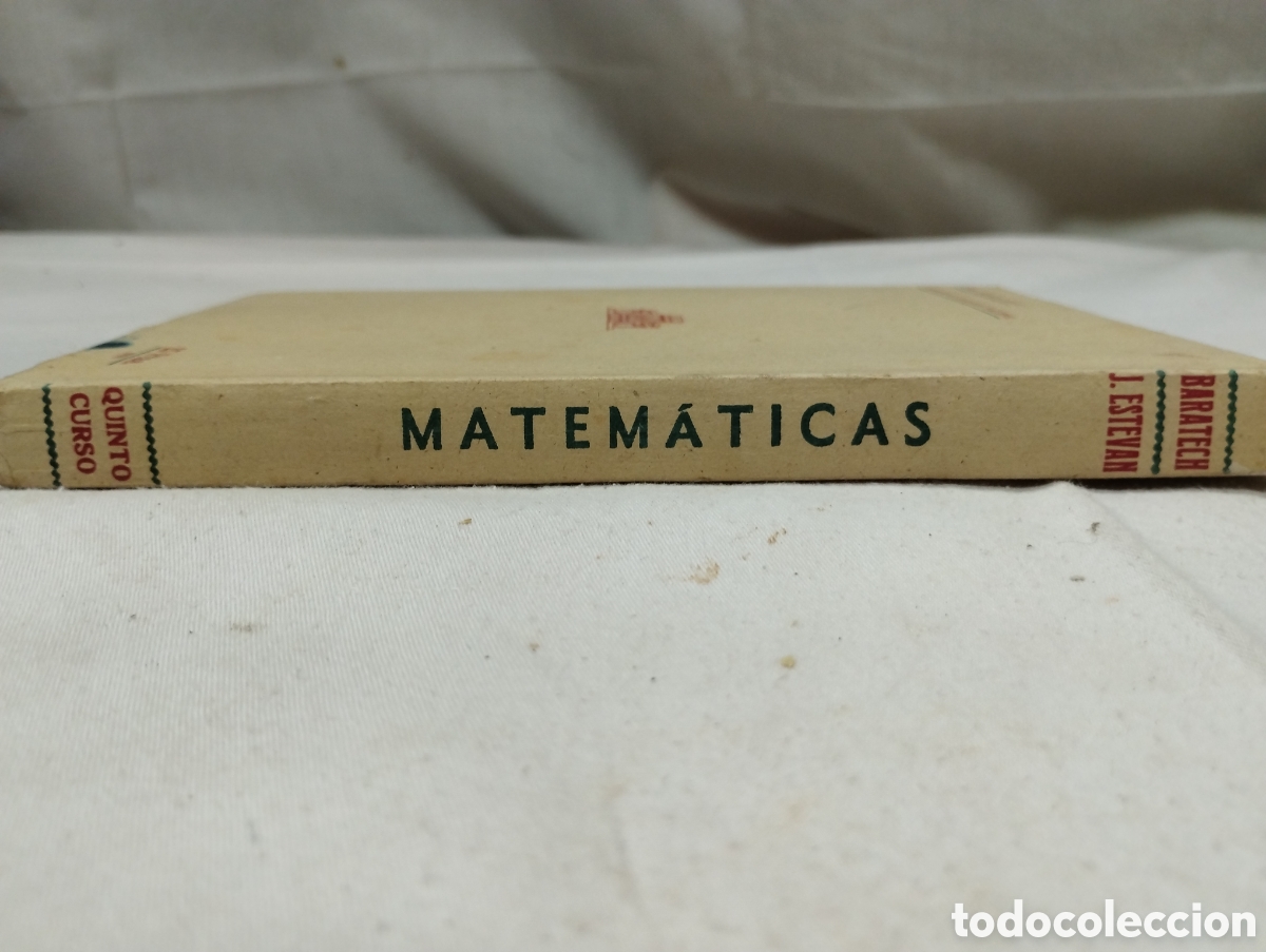 Libros de segunda mano de ciencias: Matem&aacute;ticas. Quinto curso. Baratetech, 1949 - Foto 3