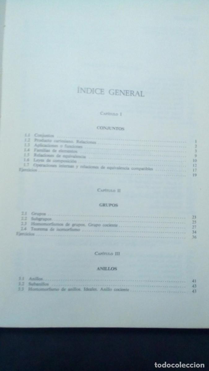 Libros de segunda mano de ciencias: FERNANDO PUERTA : ALGEBRA LINEAL (MARCOMBO, 1976) - Foto 2