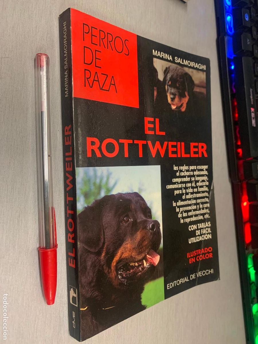 Libros de segunda mano: PERROS DE RAZA, EL ROTTWEILER / MARINA SALMOIRAGHI / EDITORIAL DE VECCHI 1997