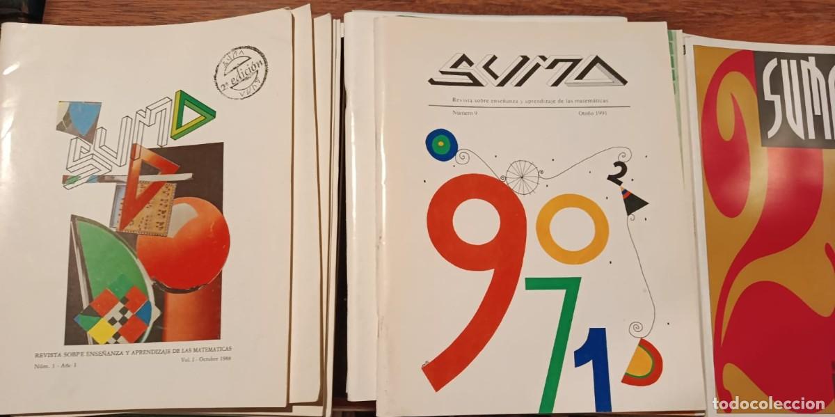 Libros de segunda mano de Ciencias: SUMA. REVISTA DE MATEMATICAS. N&Uacute;MEROS 1 AL 25. A&ntilde;o 1988 a 1997