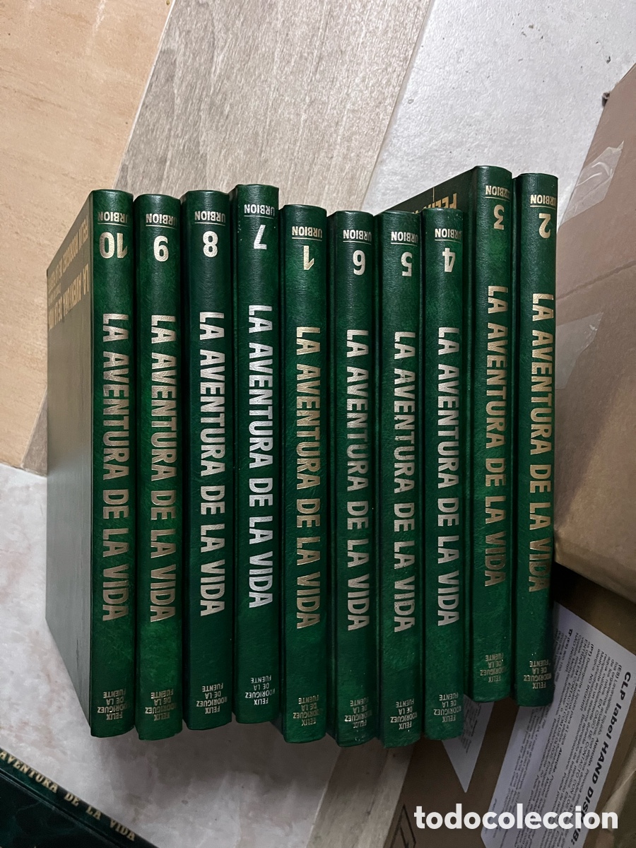 Libros de segunda mano: La aventura de la vida. Cr&oacute;nica de viajes de F&eacute;lix Rodr&iacute;guez de la Fuente. Urbion. 10 tomos