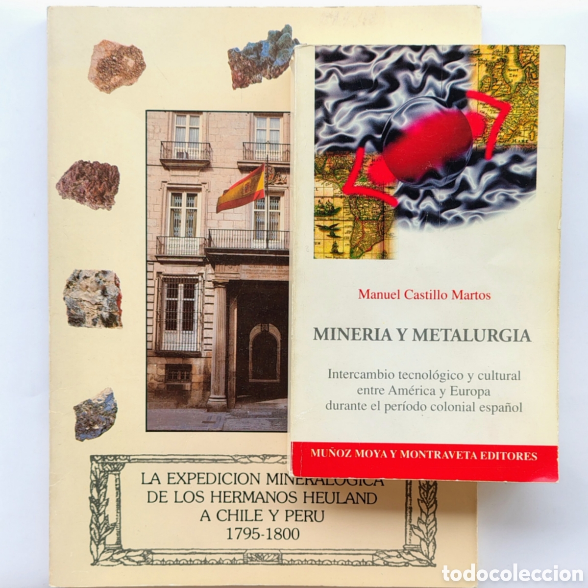 Libros de segunda mano: Lote 2 libros de miner&iacute;a y metalurgia hist&oacute;rica &ndash; Am&eacute;rica colonial