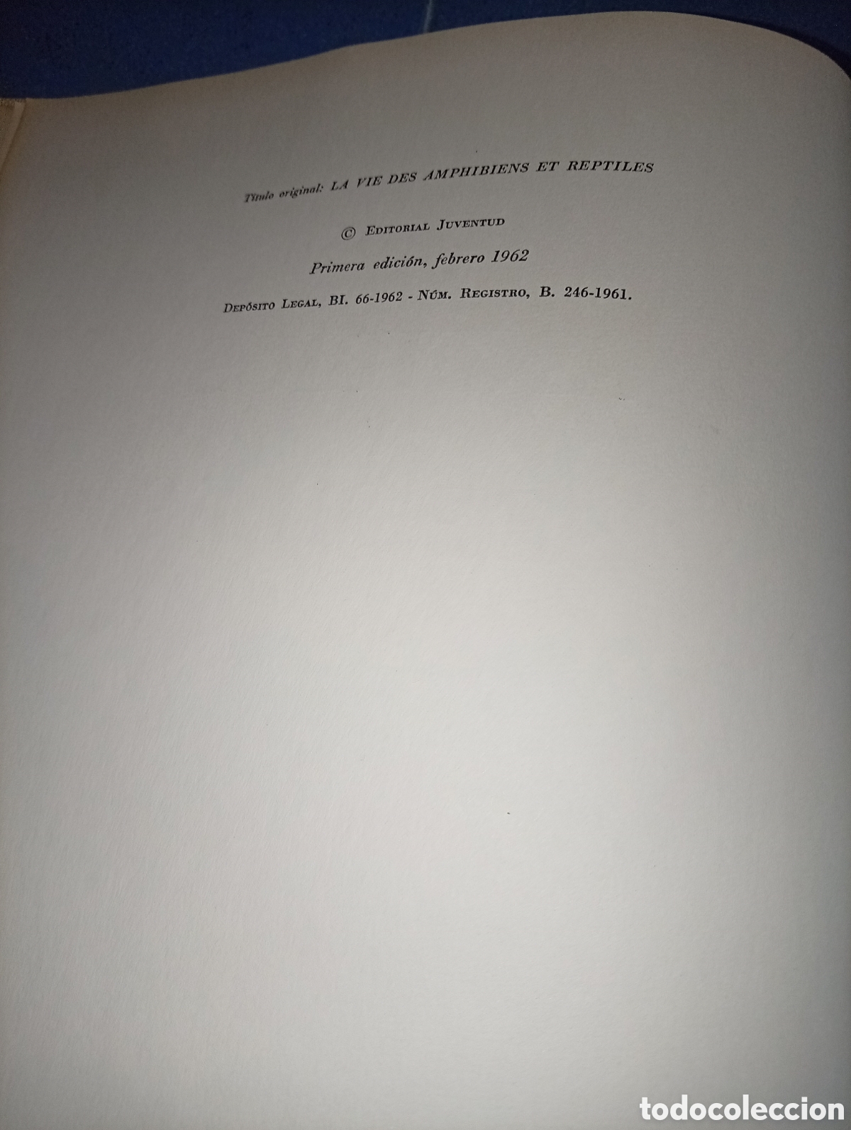 Libros de segunda mano: ANTIGUO LIBRO ANFIBIOS Y REPTILES 1962 JUVENTUF - Foto 4