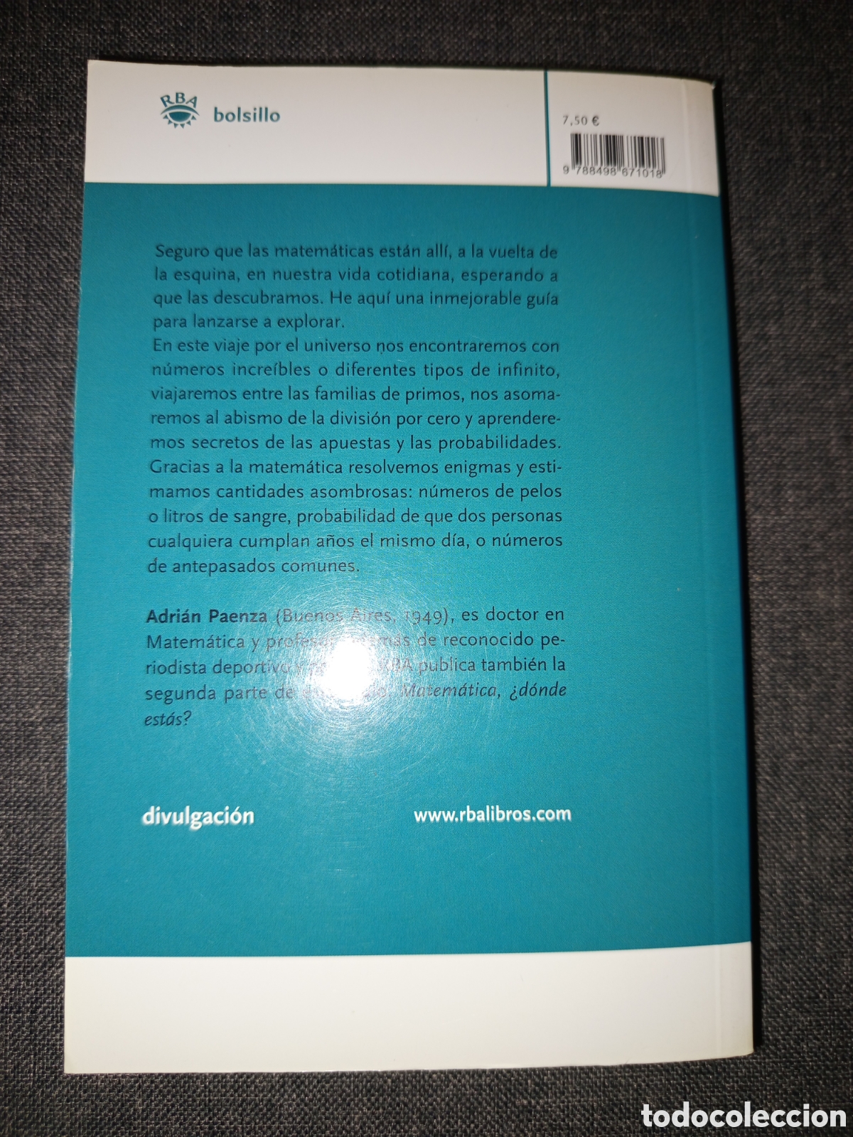 Libros de segunda mano de ciencias: MATEMATICA, &iquest;ESTAS AHI? (ADRIAN PAENZA) - Foto 5