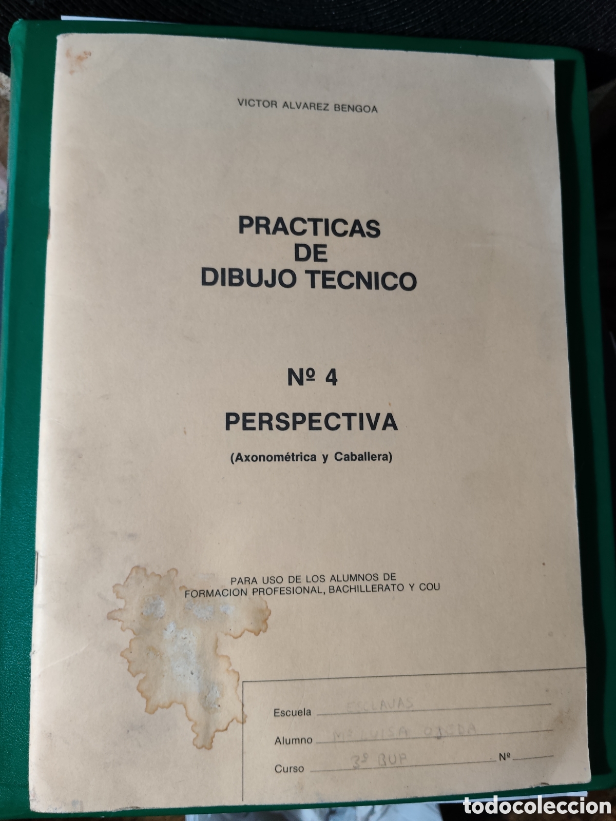 Libros de segunda mano de ciencias: Practicas de Dibujo T&eacute;cnico. N&deg;4 . PERSPECTIVA. - Foto 1