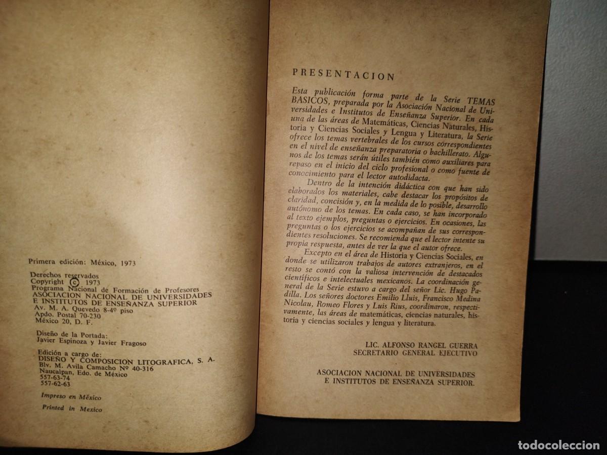Libros de segunda mano de ciencias: 218- Los N&uacute;meros Reales - Francisco Tomaz - 1A. Ed. 1973 - Foto 5