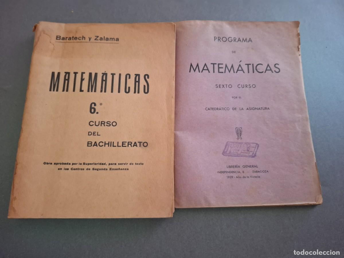 Libros de segunda mano de ciencias: Matem&aacute;ticas - 6&ordm; bachillerato - 1939 - Foto 1