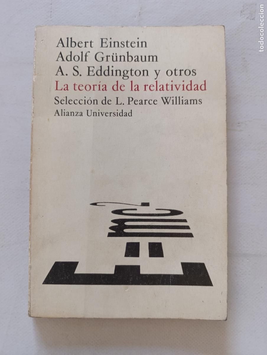 Libros de segunda mano de Ciencias: LA TEORIA DE LA RELATIVIDAD - ALBERT EINSTEIN - ALIANZA UNIVERSIDAD - ALIANZA EDITORIAL (8Z)
