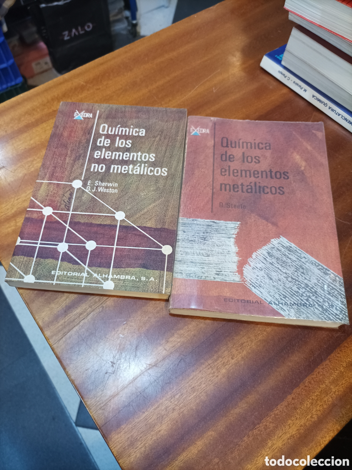 Libros de segunda mano de Ciencias: QU&Iacute;MICA DE LOS ELEMENTOS MET&Aacute;LICOS Y NO MET&Aacute;LICOS.EXEDRA EDITORIAL ALHAMBRA.