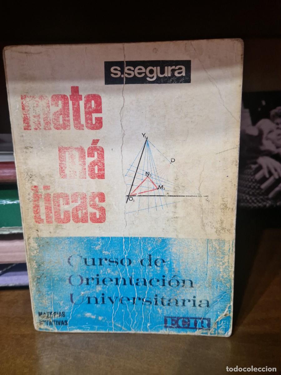 Libros de segunda mano de ciencias: LIBRO MATEMATICAS COU. / S SEGURA - Foto 1