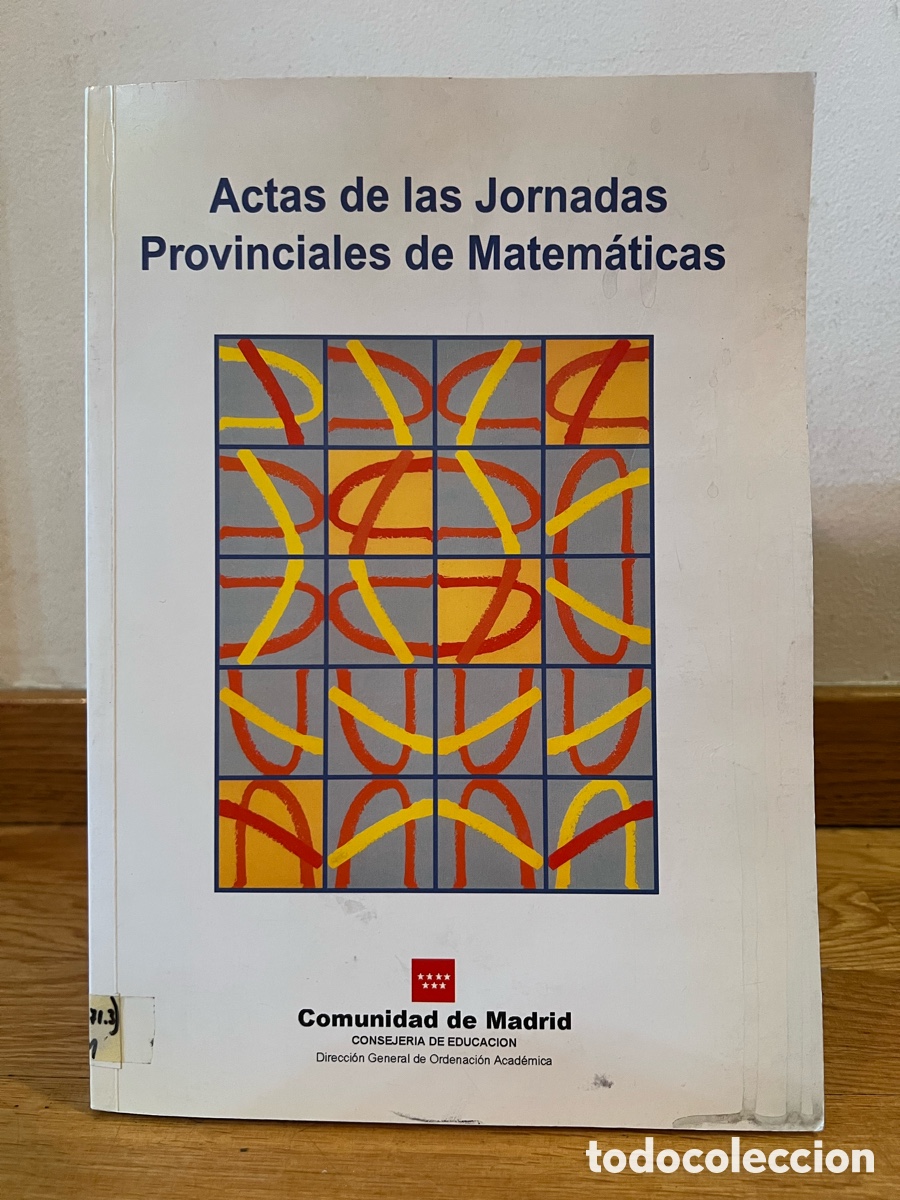 Libros de segunda mano de ciencias: Actas de las Jornadas Provinciales de Matem&aacute;ticas - Foto 1