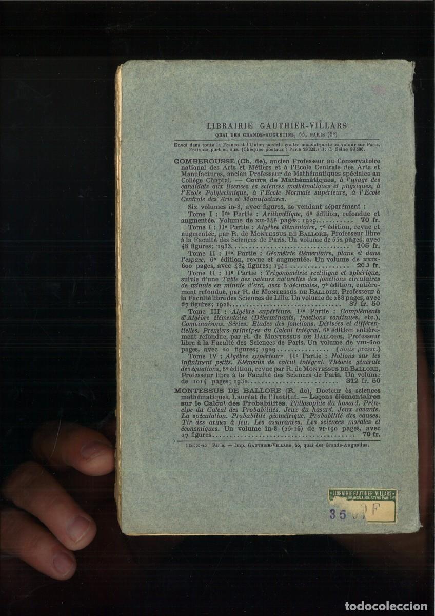 Libros de segunda mano de ciencias: TRAITE DE GEOMETRIE. EugeneRouch&eacute; et Ch. de Comberousse - Foto 3
