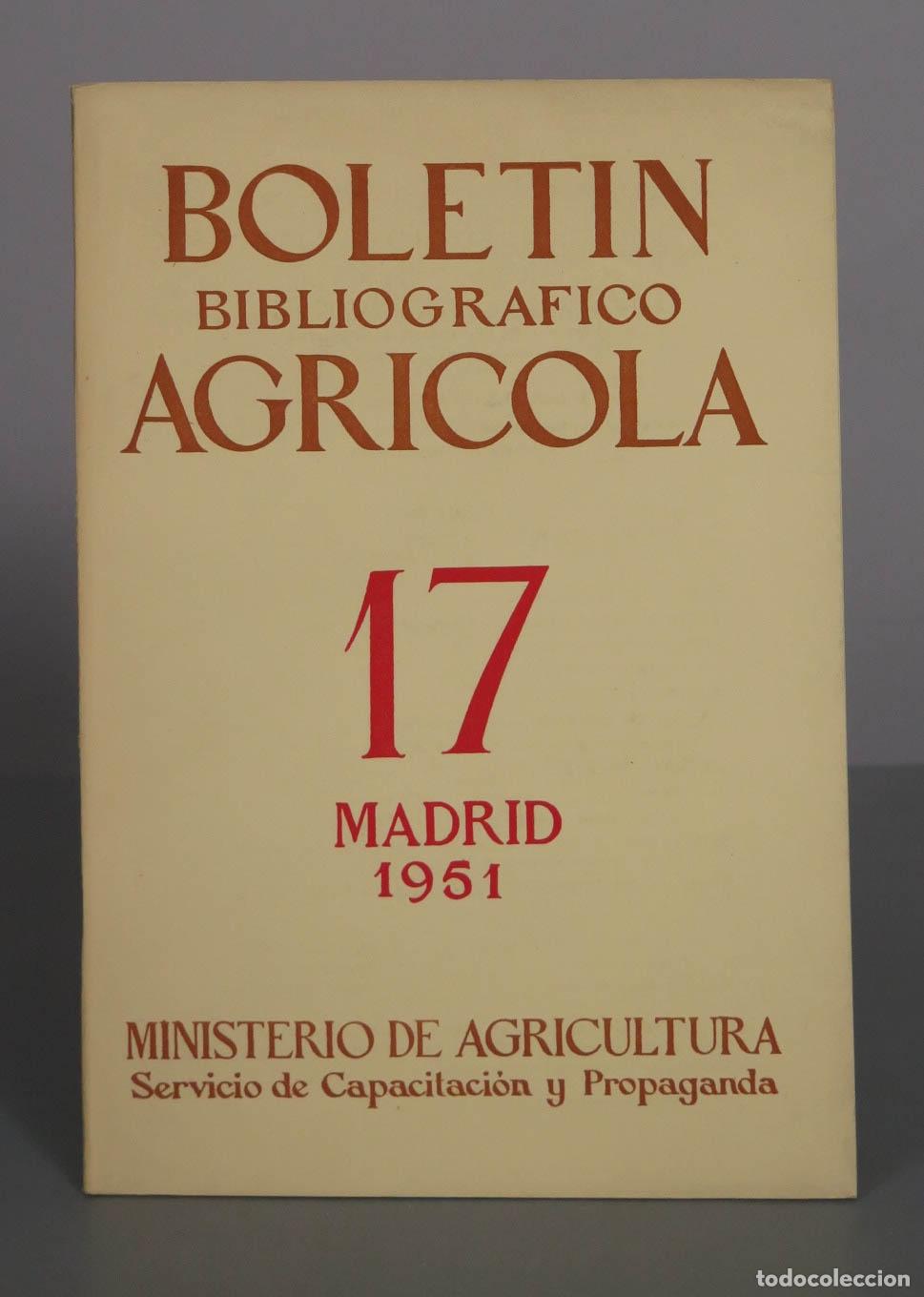 Libros de segunda mano: Boletin Bibliografico Agricola - Ministerio de Agricultura 17