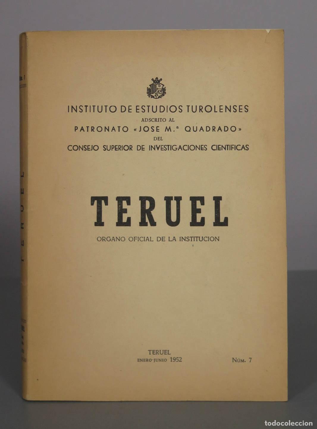 Libros de segunda mano: Revista Teruel - Instituto de Estudios Turolenses 7
