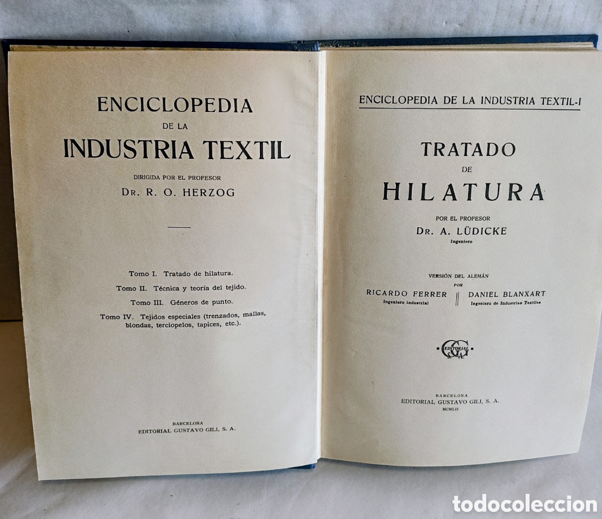 Libros de segunda mano de ciencias: TRATADO DE HILATURA A,LU DE ICKE - Foto 3