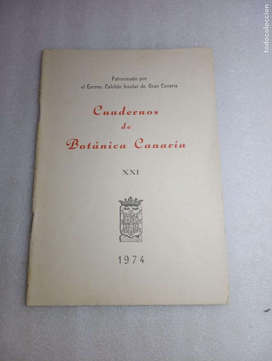 Libros de segunda mano: CUADERNOS DE BOT&Aacute;NICA CANARIA XXI (1974) - EXCMO. CABILDO INSULAR DE GRAN CANARIA