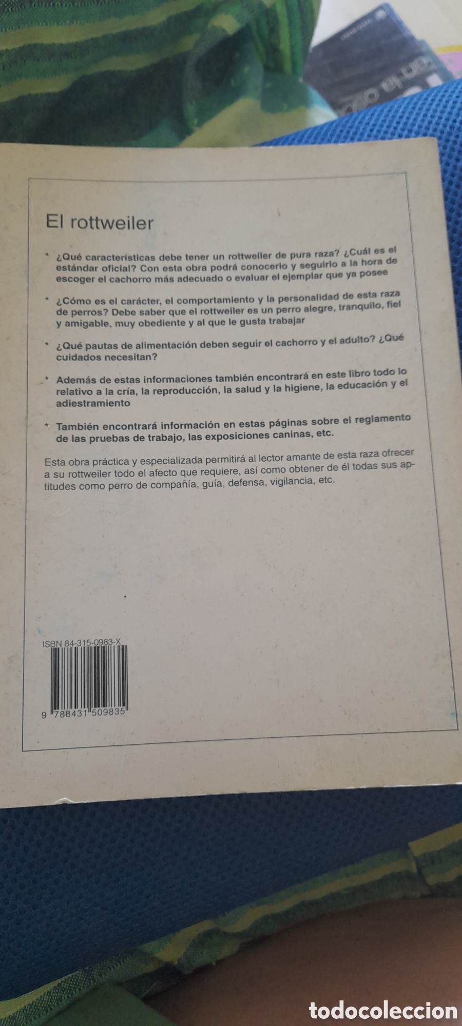 Libros de segunda mano: El Rottweiler. Dominico Moscatelli - Foto 2