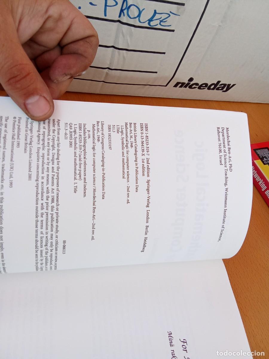 Libros de segunda mano de ciencias: MATHEMATICAL LOGIC FOR COMPUTER SCIENCE/MORDECHAI BEN-ARI/INGLES: L&oacute;gica matem&aacute;tica para inform&aacute;tica - Foto 7