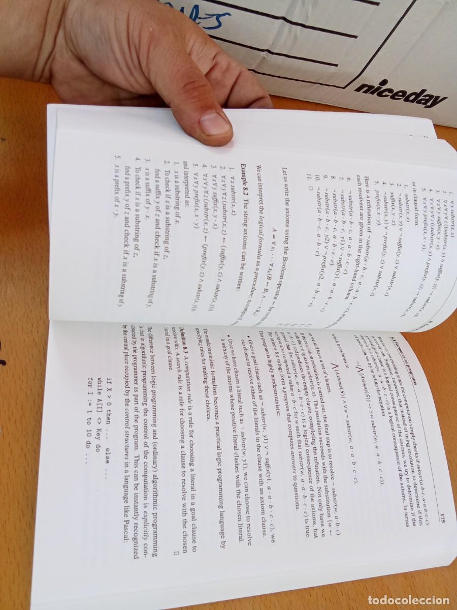 Libros de segunda mano de ciencias: MATHEMATICAL LOGIC FOR COMPUTER SCIENCE/MORDECHAI BEN-ARI/INGLES: L&oacute;gica matem&aacute;tica para inform&aacute;tica - Foto 21
