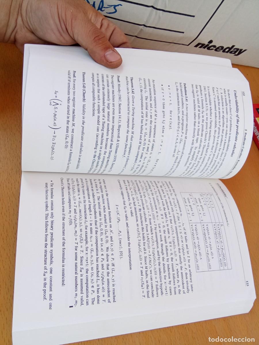 Libros de segunda mano de ciencias: MATHEMATICAL LOGIC FOR COMPUTER SCIENCE/MORDECHAI BEN-ARI/INGLES: L&oacute;gica matem&aacute;tica para inform&aacute;tica - Foto 24