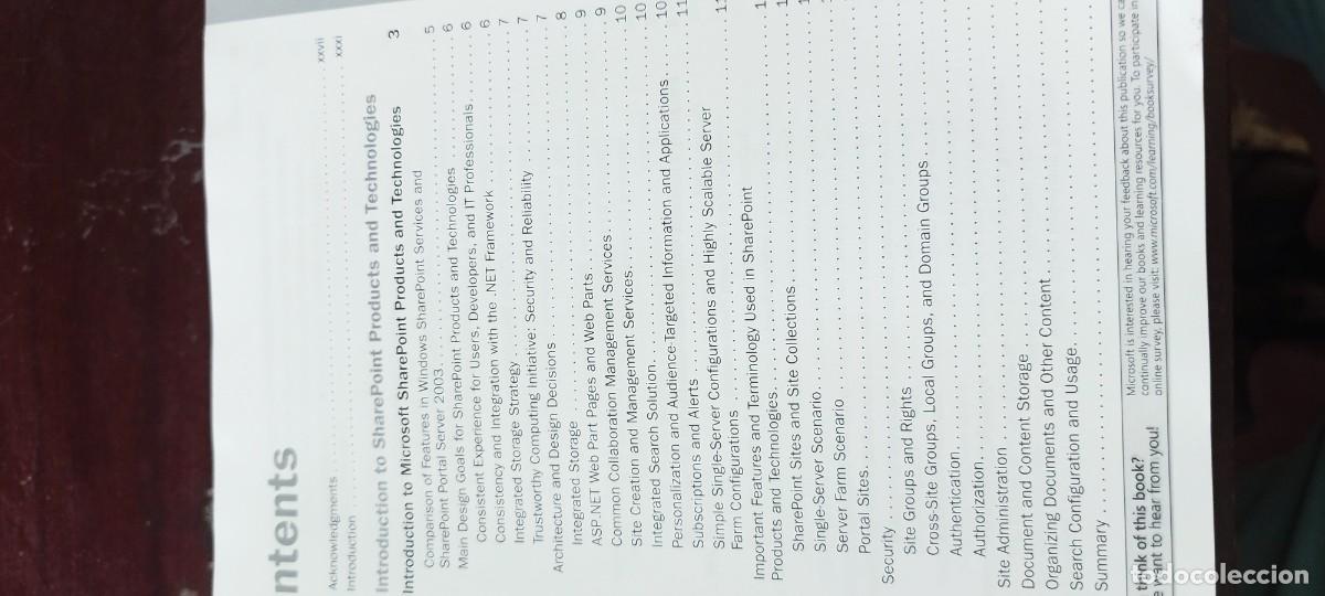 Libros de segunda mano de ciencias: MICROSOFT SHAREPOINT PRODUCTS TECHNOLOGIES RESOURCE KIT/EN INGLES KARA35 - Foto 13