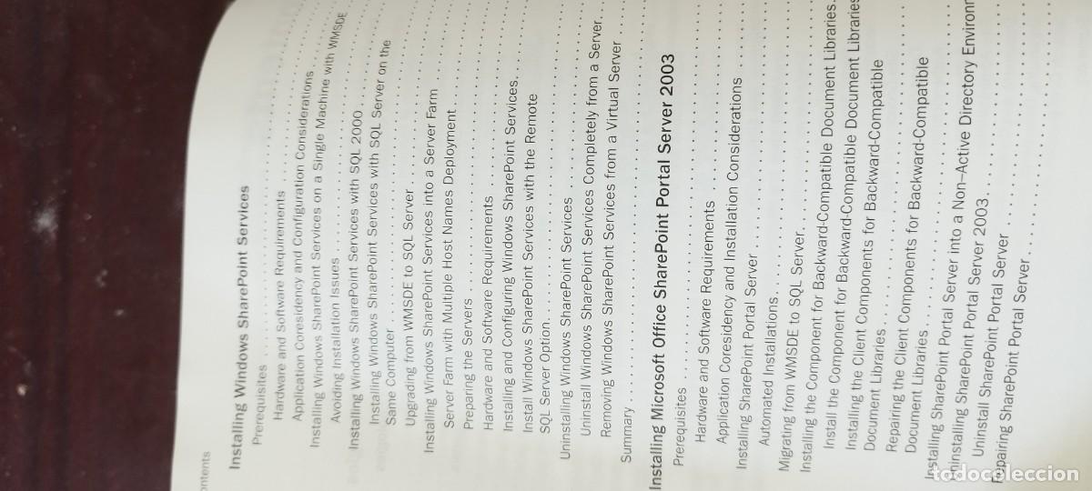 Libros de segunda mano de ciencias: MICROSOFT SHAREPOINT PRODUCTS TECHNOLOGIES RESOURCE KIT/EN INGLES KARA35 - Foto 14