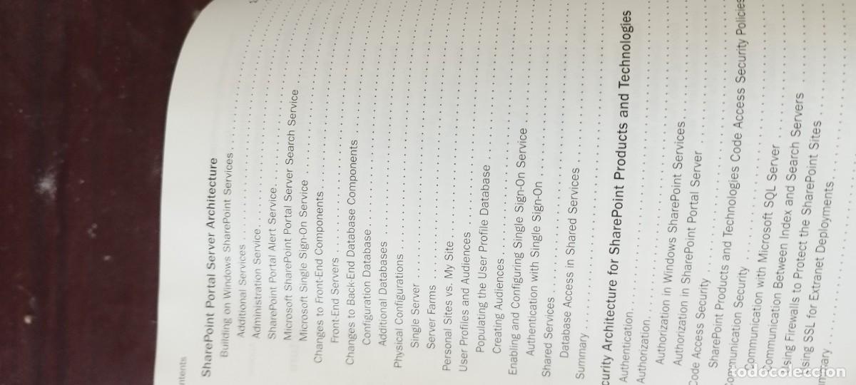 Libros de segunda mano de ciencias: MICROSOFT SHAREPOINT PRODUCTS TECHNOLOGIES RESOURCE KIT/EN INGLES KARA35 - Foto 16