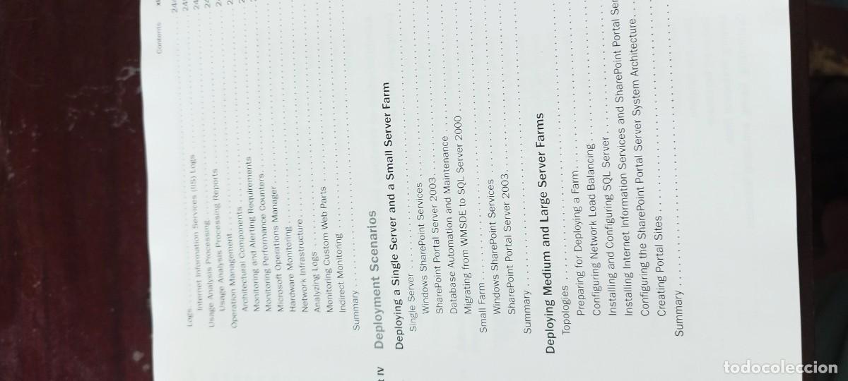 Libros de segunda mano de ciencias: MICROSOFT SHAREPOINT PRODUCTS TECHNOLOGIES RESOURCE KIT/EN INGLES KARA35 - Foto 20