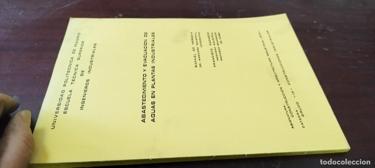 Libros de segunda mano de Ciencias: ABASTECIMIENTO EVACUACION AGUAS EN PLANTAS INDUSTRIALES / HEREDIA-PACHECO / KARA35 / POLITECNI