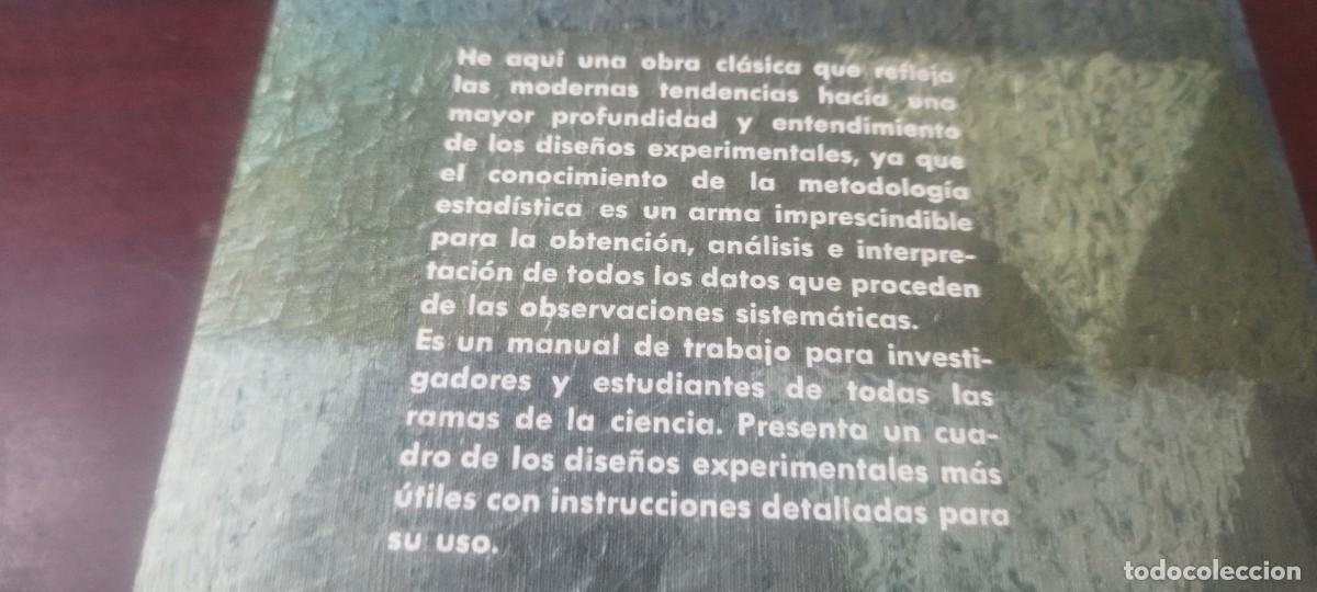 Libros de segunda mano de ciencias: DISE&Ntilde;OS EXPERIMENTALES / COCHRAN-COX / KARA38 - Foto 5