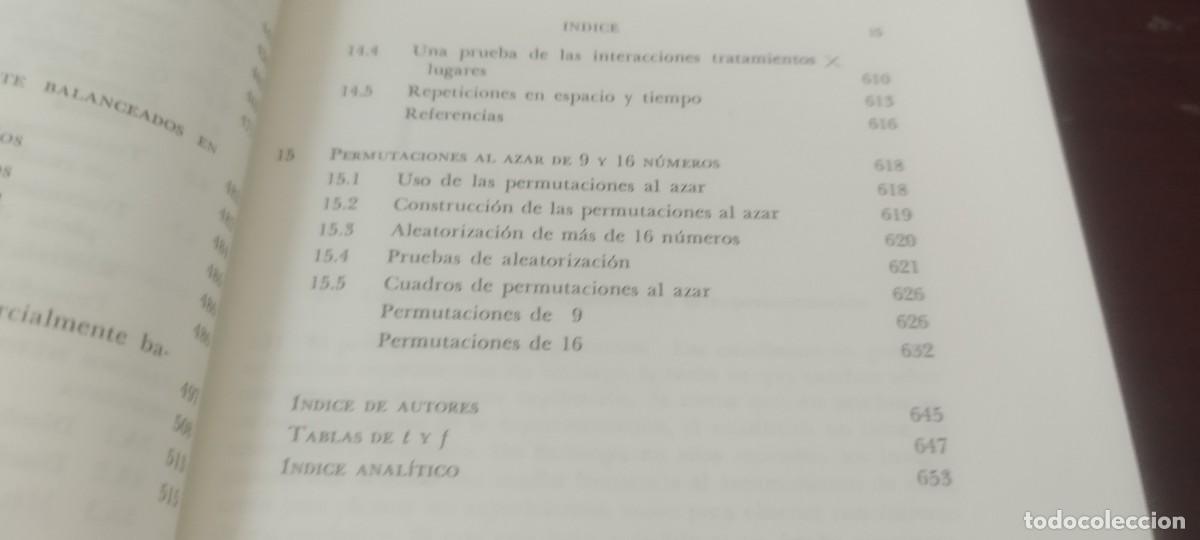 Libros de segunda mano de ciencias: DISE&Ntilde;OS EXPERIMENTALES / COCHRAN-COX / KARA38 - Foto 14