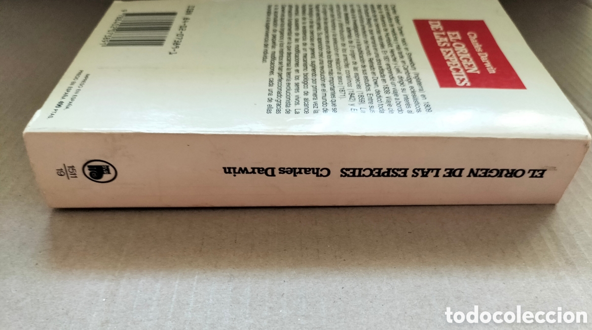 Libros de segunda mano: El origen de las especies. Charles Darwin. Libro blanco. Editorial bruguera, 1983. Libro - Foto 9